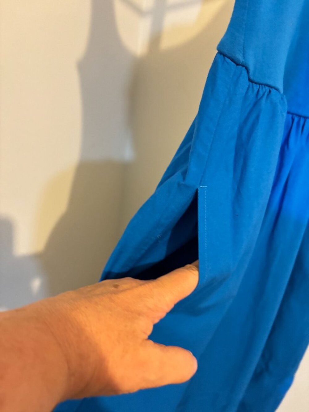 J. Crew Drop Waist Mixy Royal Blue Sleeveless Midi Dress - Picture 7 of 12